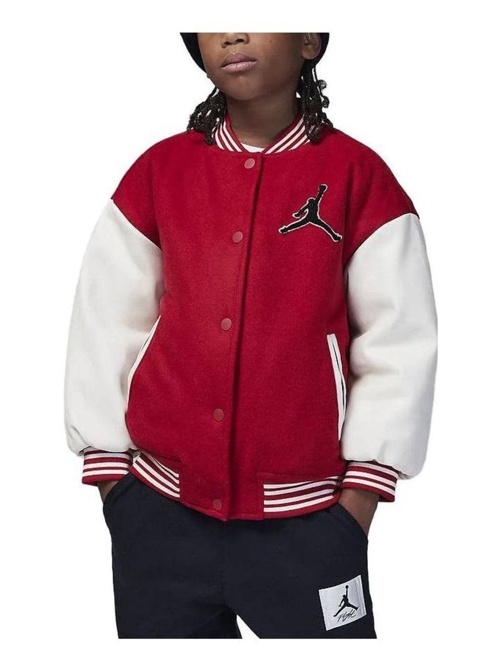 JORDAN varsity jacket red white NWT